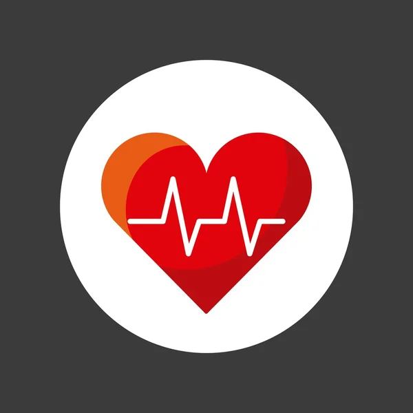 Cardiologie pictogram ontwerp — Stockvector