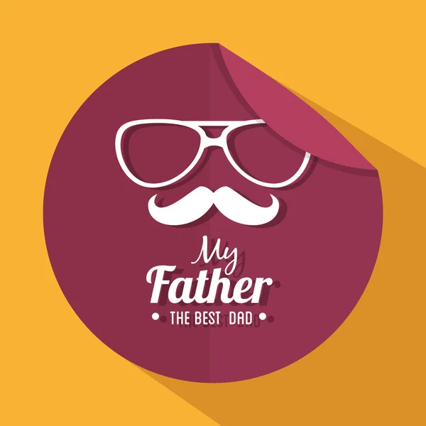 Fathers day design — Stock Vector