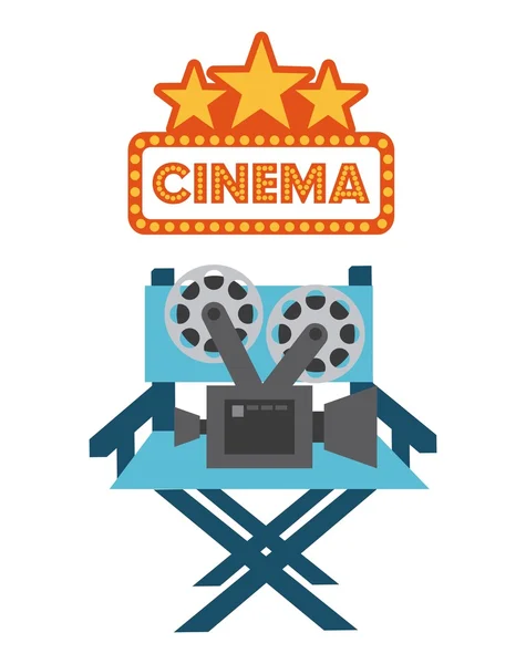 Cinema concept design — Stock Vector