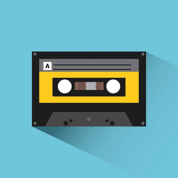 Diseño de icono de cassette — Archivo Imágenes Vectoriales