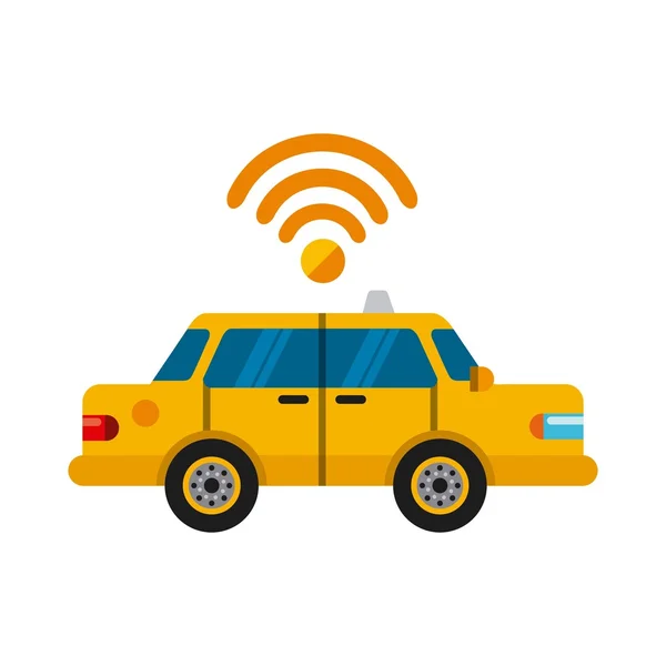 Taxi diseño en línea — Vector de stock