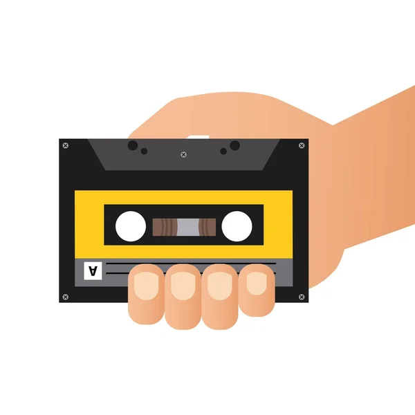 Cassette pictogram ontwerp — Stockvector