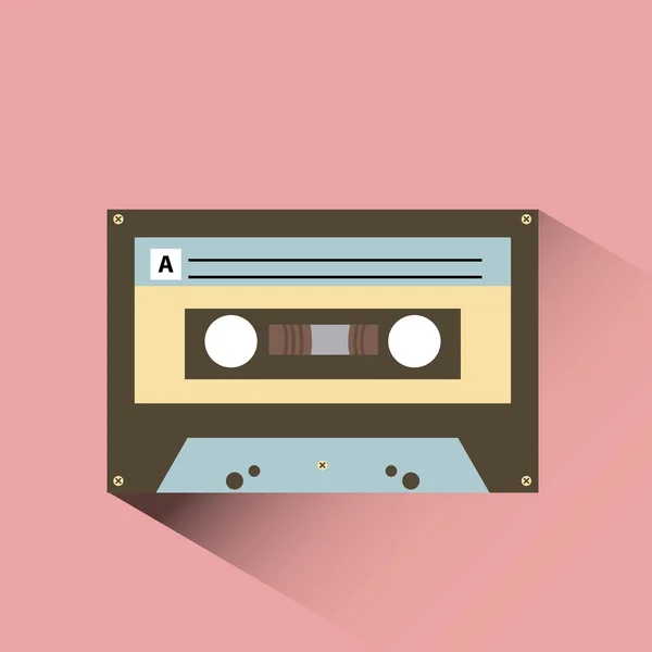 Cassette pictogram ontwerp — Stockvector