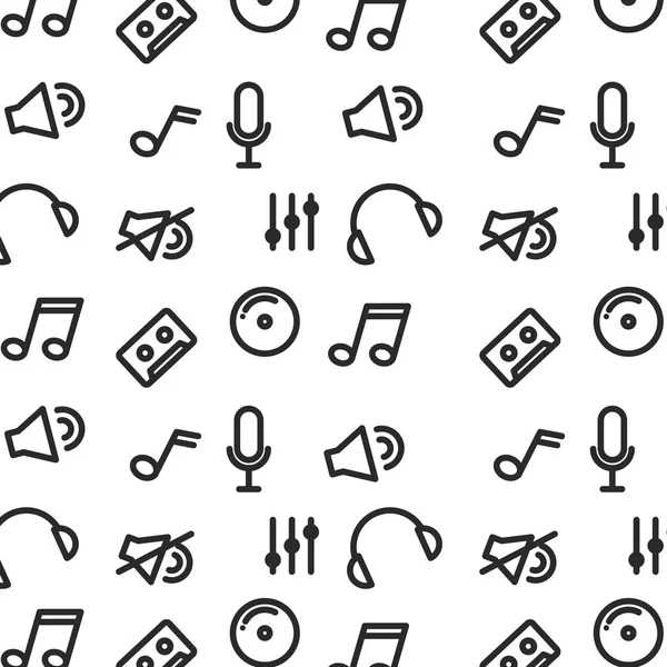 Music set icons design — Stock Vector