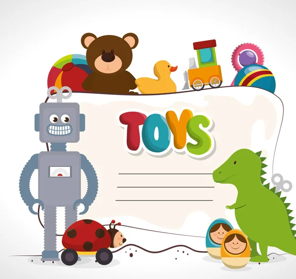 Милі іграшки дизайн — стоковий вектор