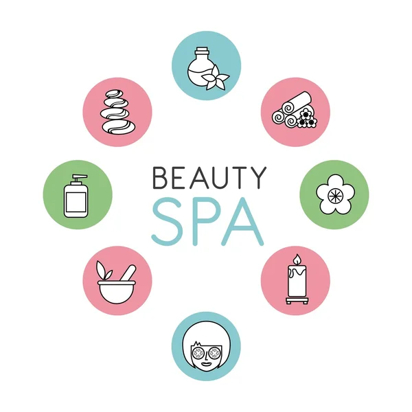 Design beauty spa — Vettoriale Stock
