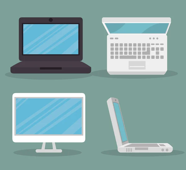 Computer apparatuur ontwerp — Stockvector