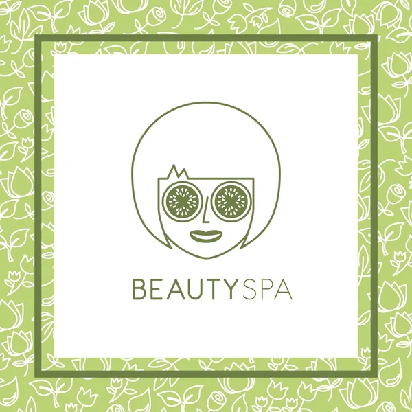 Belleza spa diseño — Vector de stock