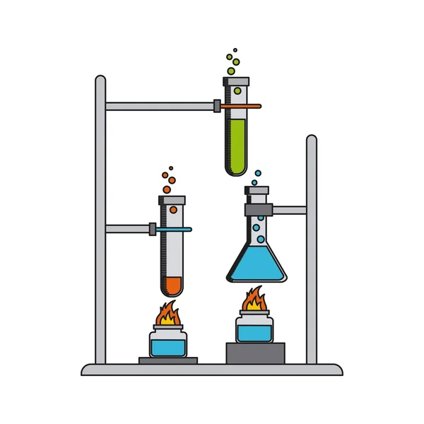 Science lab design — Stock Vector