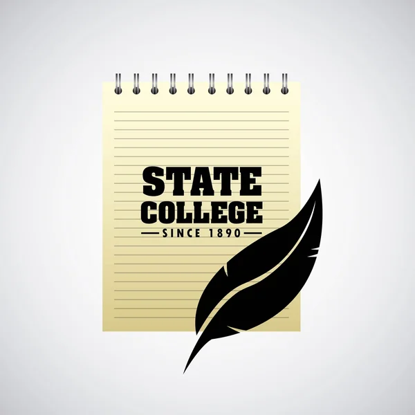 Staten college design — Stock Vector