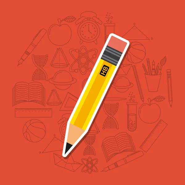 School supplies design — Stock Vector