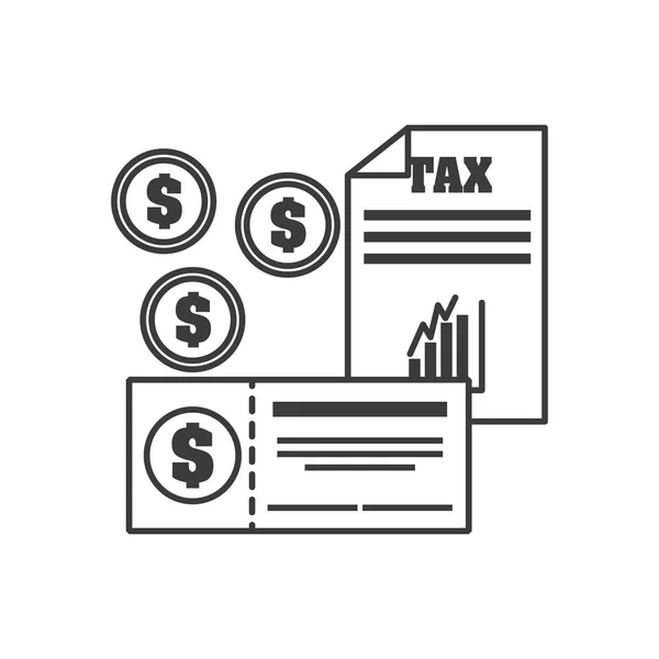 Fiscale tijd ontwerp — Stockvector