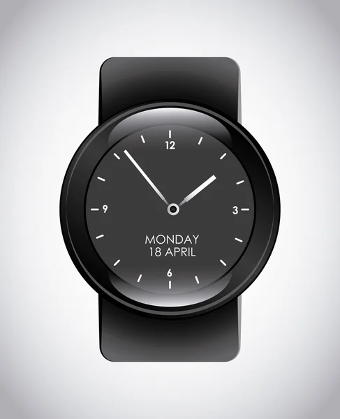 Diseño del dispositivo de reloj de pulsera — Vector de stock