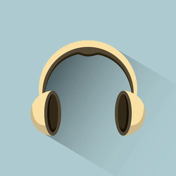 Headphones icon design — Stock Vector