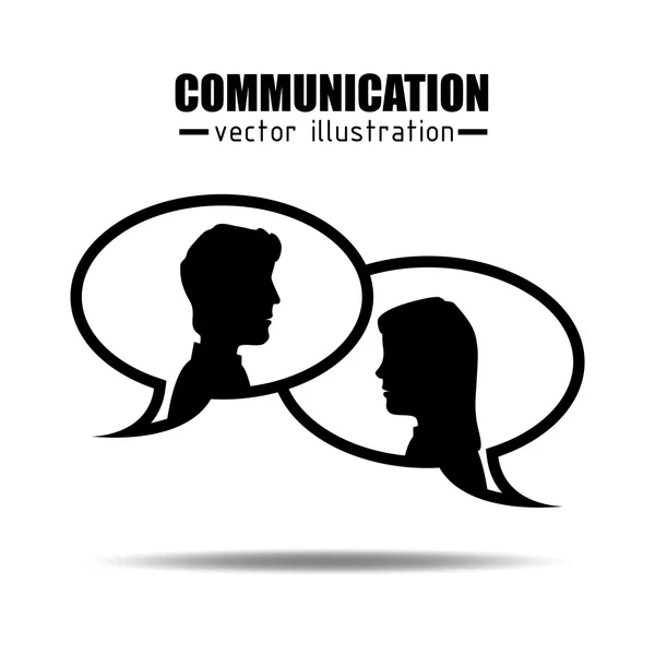 Diseño del concepto de comunicación — Vector de stock
