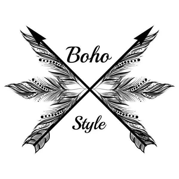 Design de style boho — Image vectorielle