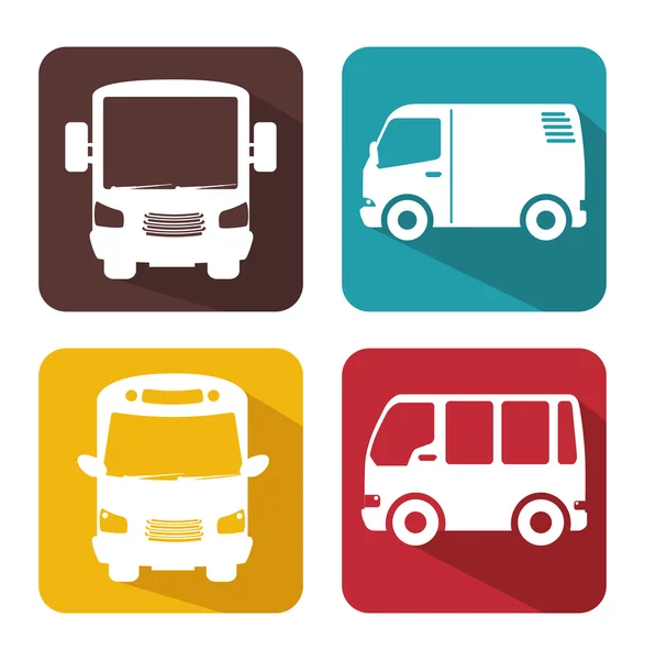 Bus transportation design — Stock Vector