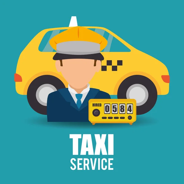 Taxi szolgáltatás tervez — Stock Vector