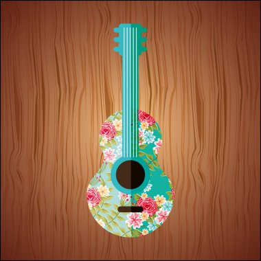 çiçek gitar tasarımı