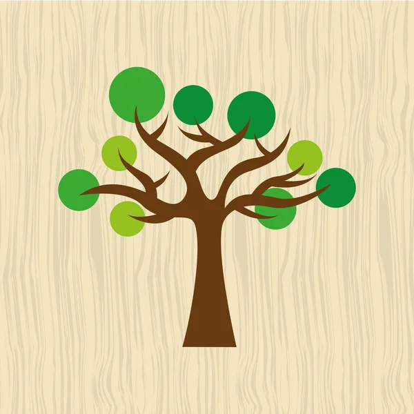 Árbol icono de diseño — Vector de stock