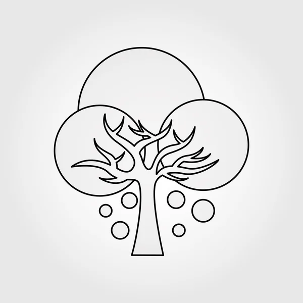 Tree icon  design — Stock Vector