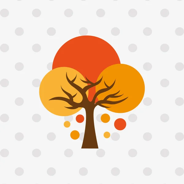 Ağaç simgesi tasarım — Stok Vektör