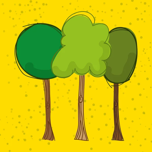 Árbol icono de diseño — Vector de stock