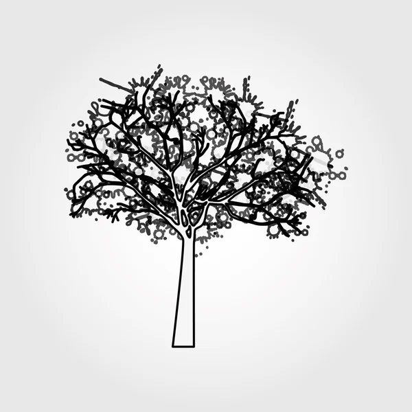 Drzewo ikona designu — Wektor stockowy