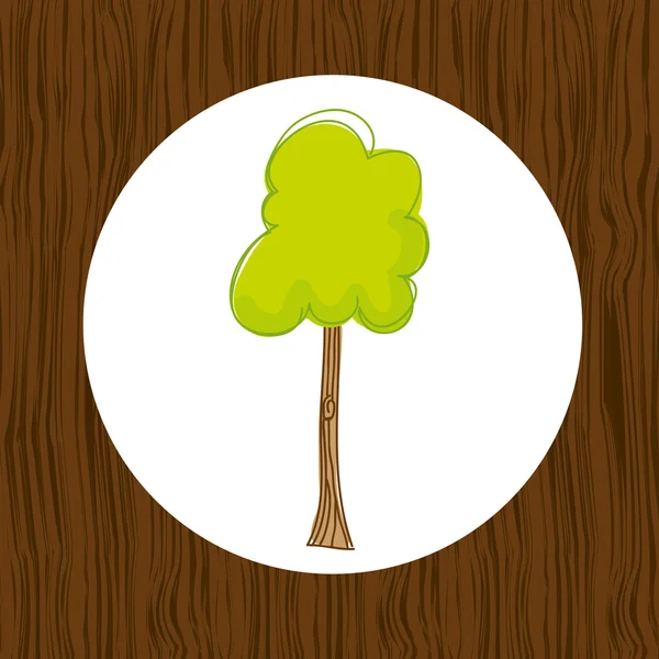 Дизайн иконки дерева — стоковый вектор