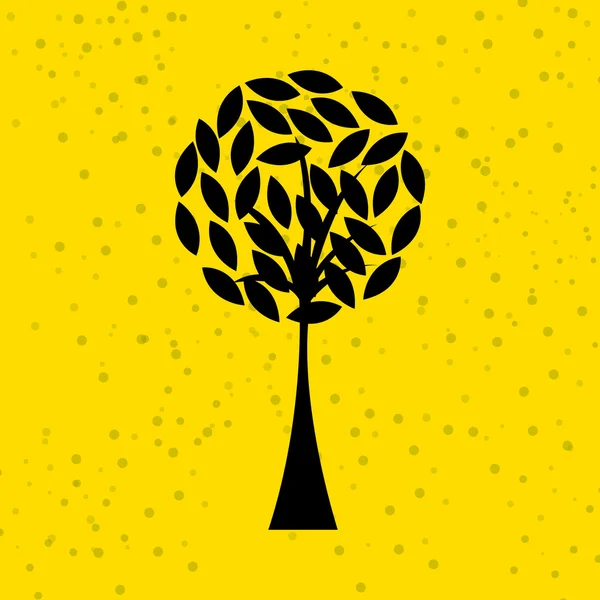 Ağaç simgesi tasarım — Stok Vektör