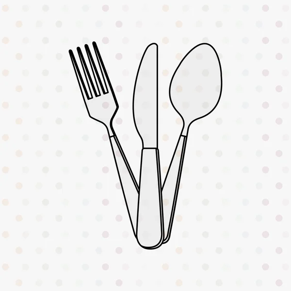 Utensílios de cozinha design — Vetor de Stock