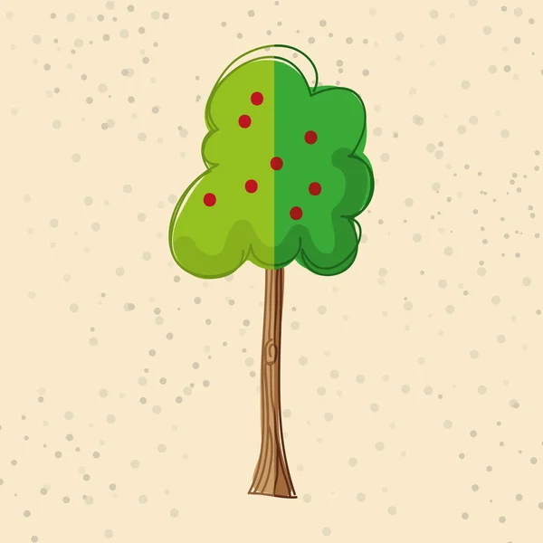 Árbol icono de diseño — Vector de stock