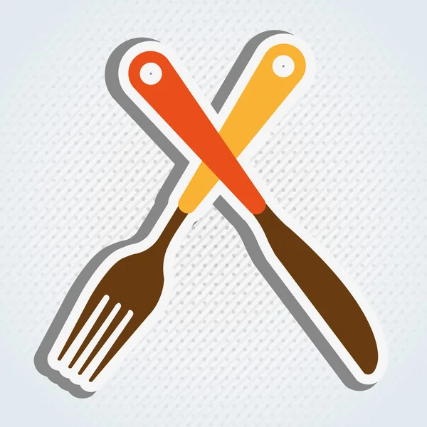 Kitchen utensils design — Stock Vector