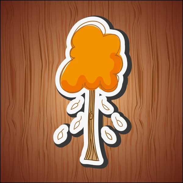 Conception icône arbre — Image vectorielle