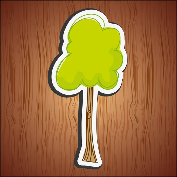 Conception icône arbre — Image vectorielle