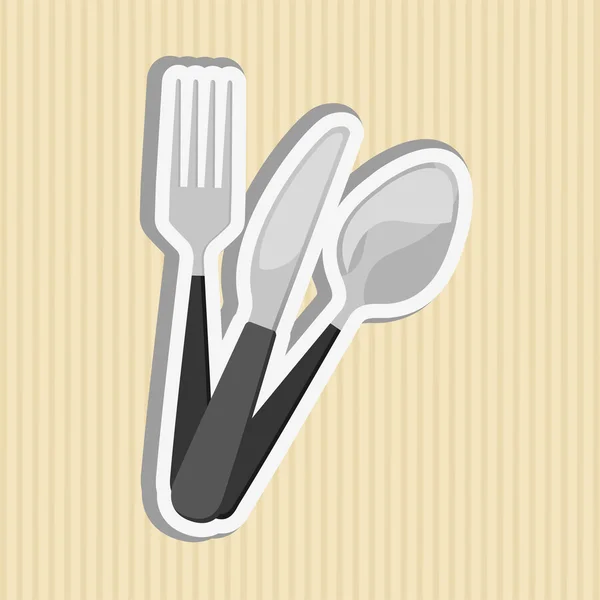 Cocina utensilios de diseño — Archivo Imágenes Vectoriales