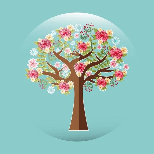 Árbol icono de diseño — Vector de stock