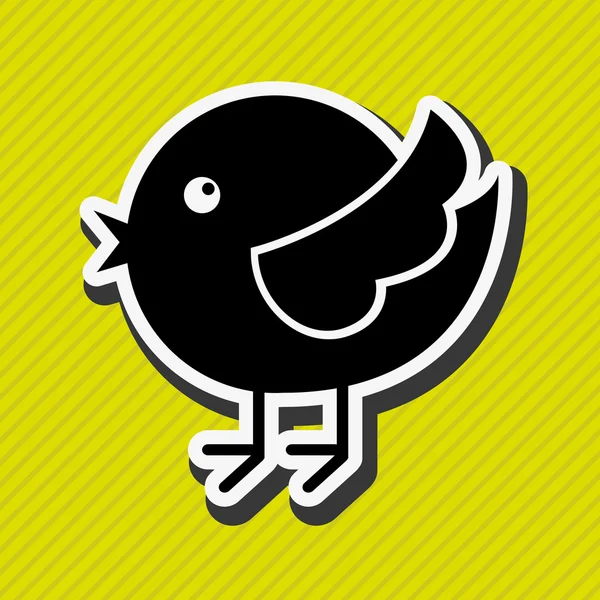 Дизайн Bird Icon — стоковый вектор