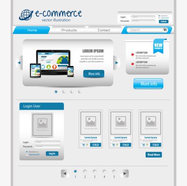 Web sitesi tasarım şablonu tasarım