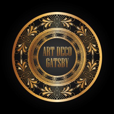 Art deco öğe gatsby tasarım