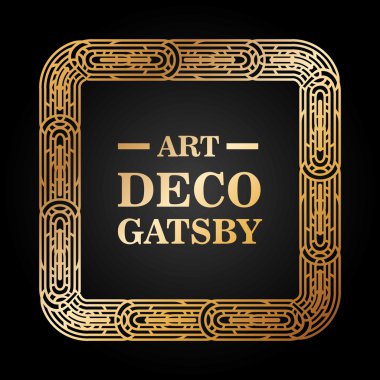 Art deco öğe gatsby tasarım