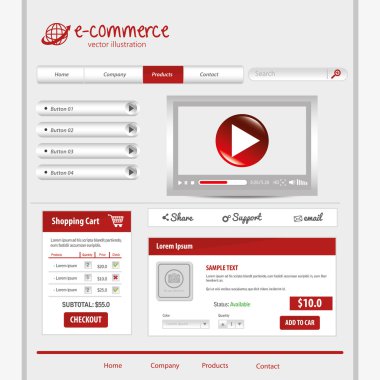 Web sitesi tasarım şablonu tasarım