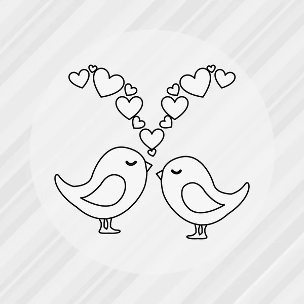 Desenho de ícone de pássaro — Vetor de Stock