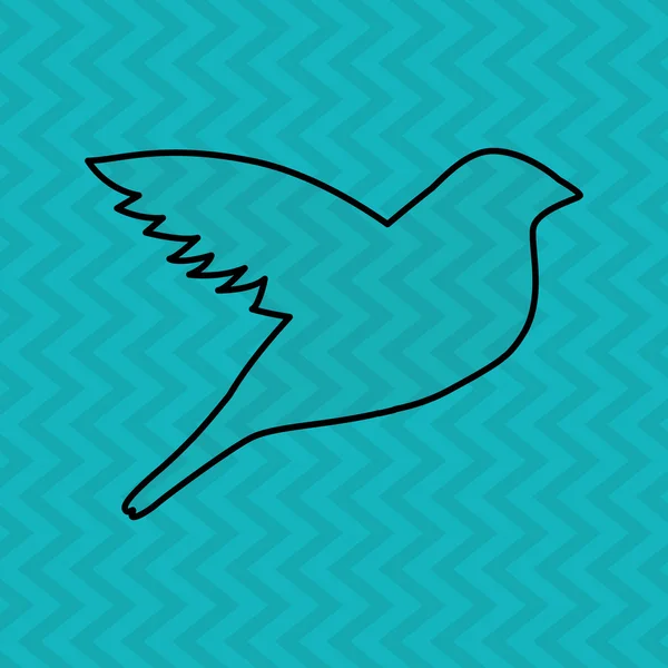 Fågel ikon design — Stock vektor
