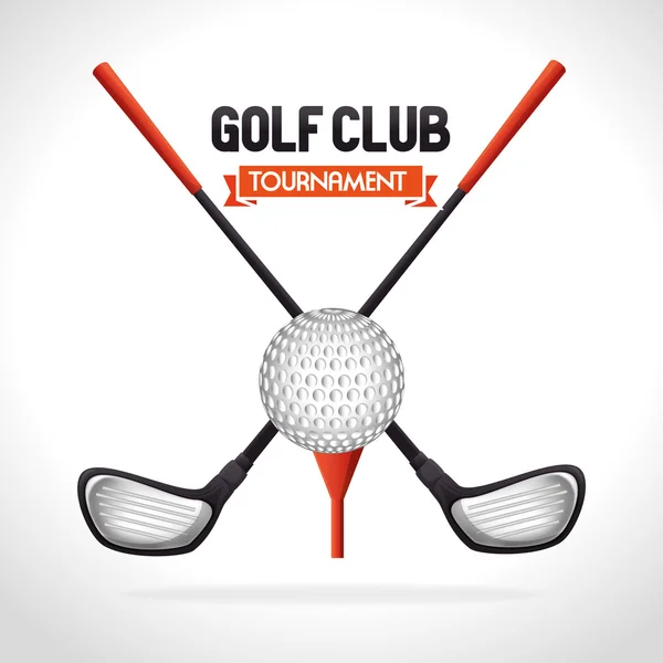 Conception de tournoi de golf — Image vectorielle