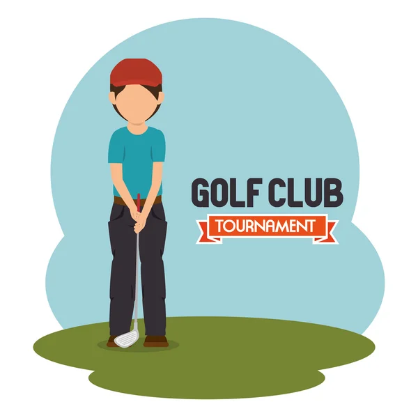 Torneo di golf di progettazione — Vettoriale Stock