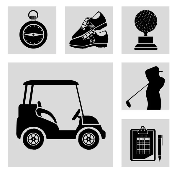 Conception de tournoi de golf — Image vectorielle