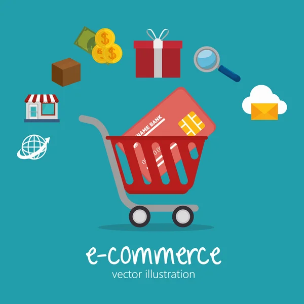 Shopping online design — Stock Vector