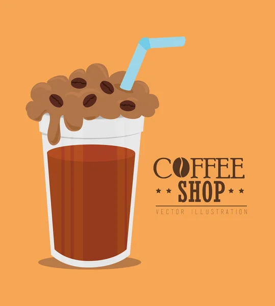 Délicieux design de café — Image vectorielle