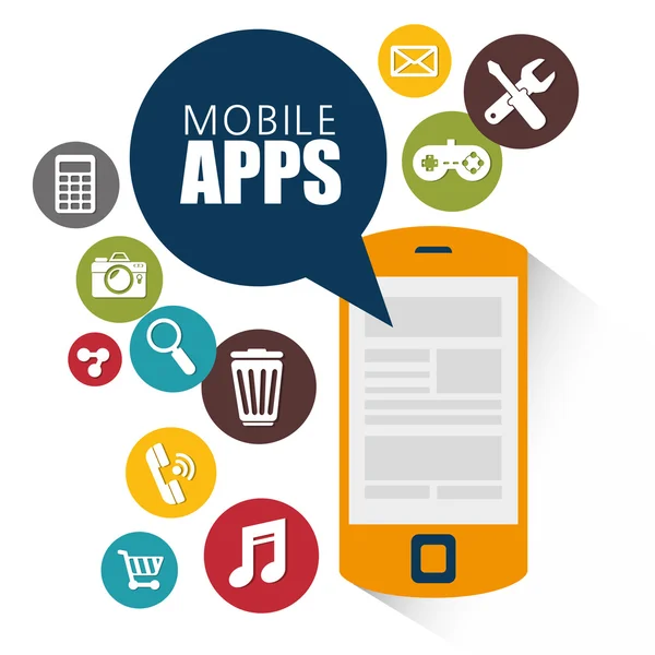 Conception d'applications mobiles — Image vectorielle